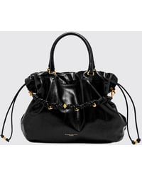 Gianni Chiarini - Morgana Leather Handbag With Drawstring Closure - Lyst