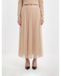 Fabiana Filippi - Pleated Crêpe Midi Skirt With A High Elasticated Waist - Lyst