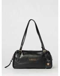 Versace - Leather Tag Bag - Lyst