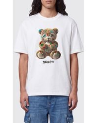 Barrow - Cotton T-Shirt With Teddy Bear Print And Contrast Logo - Lyst