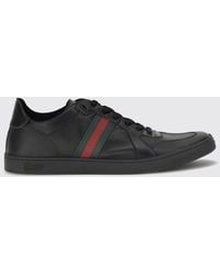 Gucci - Stretch Coda Leather Sneakers - Lyst