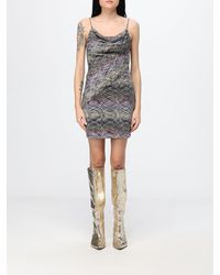 Missoni - Zig Zag Sheath Mini Dress With Thin Straps - Lyst