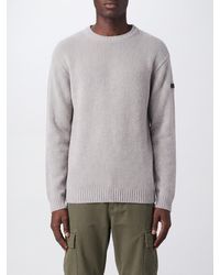 Rrd - Wool Crewneck Jumper With Ribbed Trims And Applied Logo - Lyst
