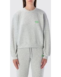 American Vintage - Viscose-Blend Crewneck Sweatshirt With Dropped Shoulders - Lyst