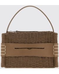 JW Anderson - Medium Loafer Woven Leather Handbag With Embossed Logo - Lyst