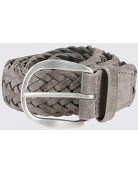 Orciani - Woven Suede Belt - Lyst