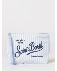 MC2 Saint Barth - Aline Striped Cotton Blend Pouch - Lyst