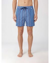 Paul Smith - Striped Polyester Swimsuit - Lyst