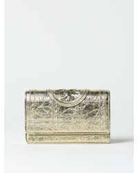 Tory Burch - Fleming Wallet Bag In Laminated Leather - Lyst