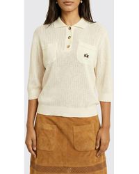 La Martina - Cotton Knit Polo With Logo - Lyst
