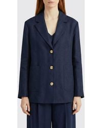 Max Mara - Single-Breasted Linen Blazer - Lyst