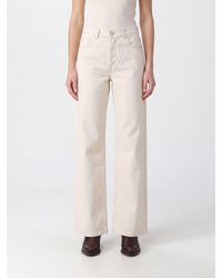 Ami Paris - Vaqueros Rectos De Talle Alto En Denim De Algodón Con Cinco Bolsillos - Lyst