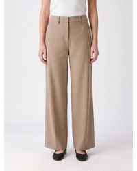 Fabiana Filippi - High-Waisted Wide-Leg Crêpe Trousers With Concealed Fastening - Lyst