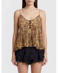 Isabel Marant - Cotton Lirhetta Top With Floral Print - Lyst