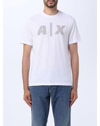 Armani Exchange - T-shirt con maxi logo - Lyst