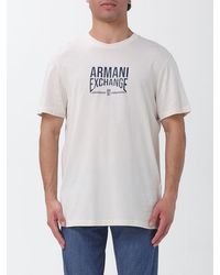 ARMANI EXCHANGE - Crew Neck T-Shirt With Logo - Lyst