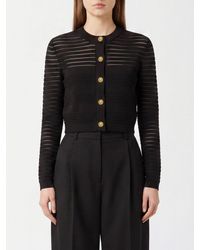 Balmain - Slim-Fit Viscose-Knit Cardigan With Embossed Buttons - Lyst