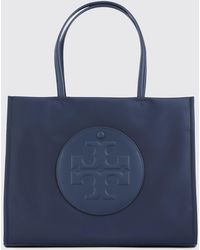 Tory Burch - Ella Small Nylon Tote Bag With Tone-On-Tone Double T Logo - Lyst