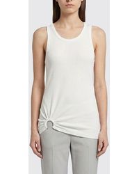 Rabanne - Camiseta Sin Mangas De Algodón Elástico - Lyst