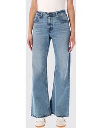 Levi's - Vaqueros Acampanados De Tiro Medio De En De Algodón Con Cinco Bolsillos - Lyst