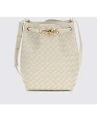 Bottega Veneta - Andiamo Woven Leather Bucket Bag - Lyst