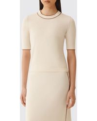Fabiana Filippi - Crew Neck Cotton Knit Top - Lyst