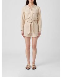 Isabel Marant - Cotton Blend Short Jumpsuit - Lyst