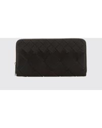 Bottega Veneta - Intrecciato Leather Continental Zip-Around Wallet - Lyst