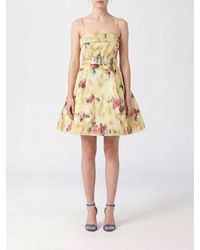 Ganni - Floral-Print A-Line Mini Dress - Lyst