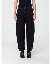 Isabel Marant - Leja Mid-Rise Cotton Denim Baggy Jeans - Lyst