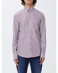 Paul & Shark - Paul &Amp Shark Striped Cotton Poplin Shirt With A Slim Fit - Lyst
