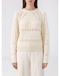 Isabel Marant - Wool And Cotton Blend Crewneck Jumper With Ribbed Trims - Lyst