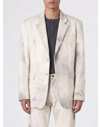 Camper - Single-Breasted Abstract Print Cotton Blazer With Classic Lapels - Lyst