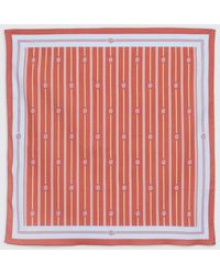 Drole de Monsieur - Cotton Scarf With Logo - Lyst