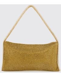 Benedetta Bruzziches - Your Best Friend Crystal-Embellished Satin Shoulder Bag - Lyst