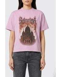 Balenciaga - Cotton T-Shirts With Logo And Graphic Print - Lyst