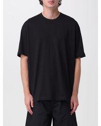 Comme des Garçons - Comme Des Gar&Ccedil	Ons Relaxed Fit Cotton T-Shirt With Contrast Logo - Lyst