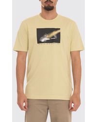 BOSS - Crew Neck Pure Cotton T-Shirt With Printed Front Logo - Lyst