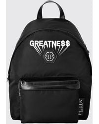 Philipp Plein - Greatness Nylon Backpack With Hexagon Logo - Lyst