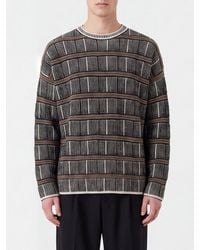 Giorgio Armani - Striped Crew-Neck Jumper - Lyst