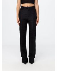 Gucci - Slim Fit Flared Silk Trousers With Tailored Cut - Lyst