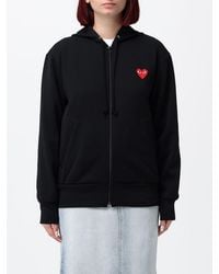 Comme des Garçons - Comme Des Gar&Ccedil	Ons Relaxed Fit Zip-Up Jersey Hoodie With Logo - Lyst