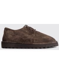 Marsèll - Sancrispa Alta Pomice Suede Derby Shoes With Platform Sole - Lyst