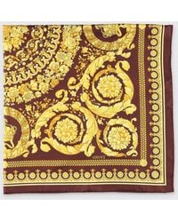 Versace - Foulard De Seda Con Estampado Barroco - Lyst