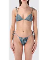 DIESEL - Jodie-Dnm Printed Polyester Bikini Briefs - Lyst