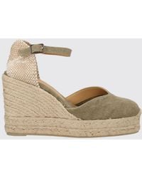 Castañer - Chiarita Canvas Espadrilles With High Wedge And Ankle Strap - Lyst