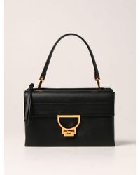 Coccinelle Bag In Textured Leather - Black