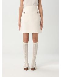 Valentino - Basic Virgin Wool And Silk Skirt - Lyst