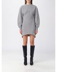 The Attico - Asymmetrical Mini Sweatshirt Dress - Lyst