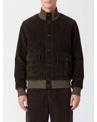 Circolo 1901 - Velvet Bomber Jacket With High Collar And Elasticated Cuffs - Lyst